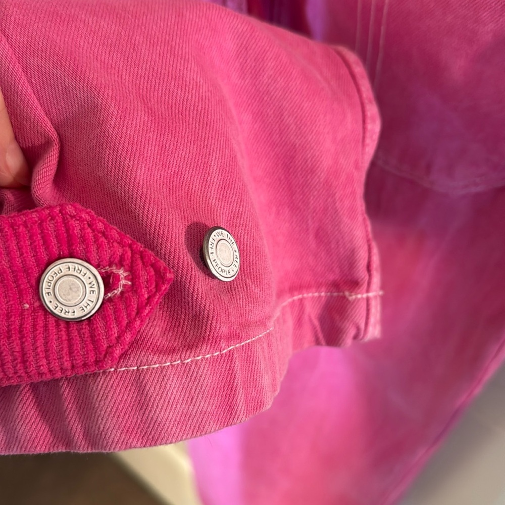 Free People Hot Pink Utility Jumpsuit - Picture 13 of 16